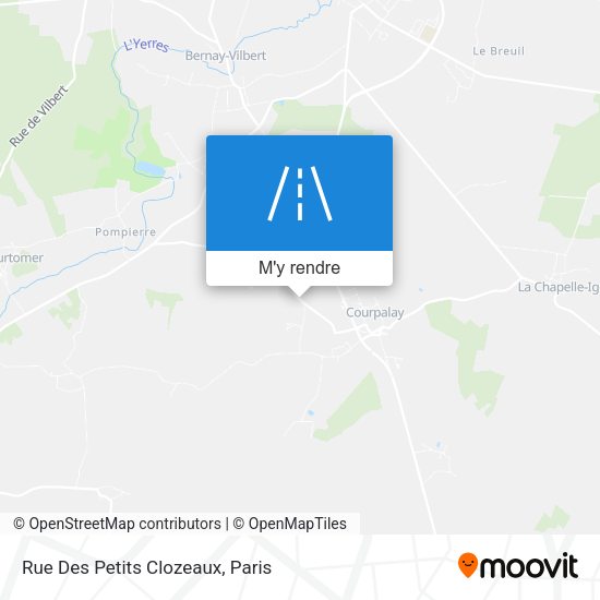 Rue Des Petits Clozeaux plan