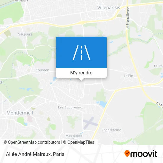 Allée André Malraux plan
