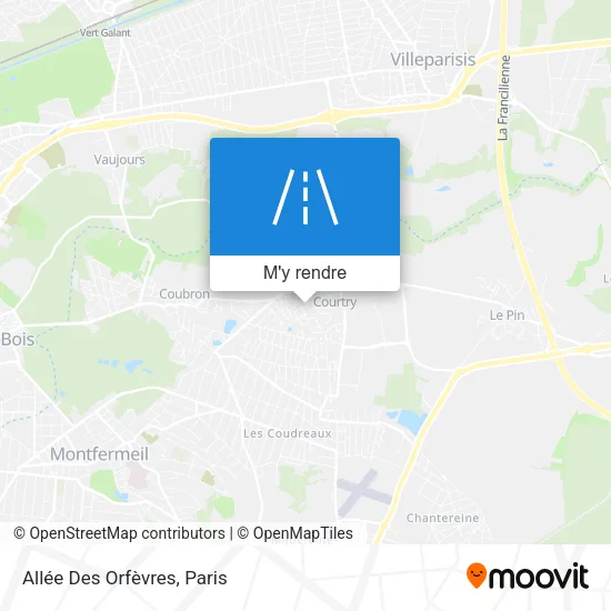 Allée Des Orfèvres plan