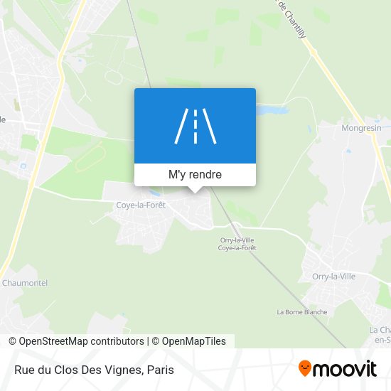 Rue du Clos Des Vignes plan