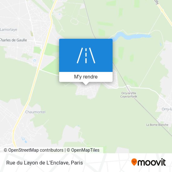 Rue du Layon de L'Enclave plan