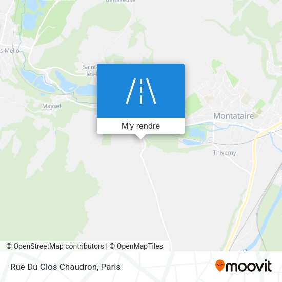 Rue Du Clos Chaudron plan