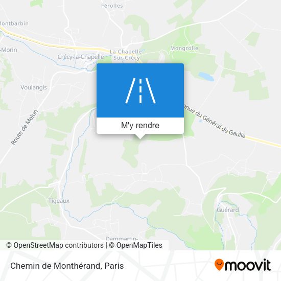 Chemin de Monthérand plan