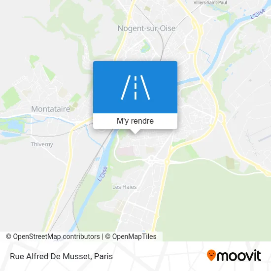 Rue Alfred De Musset plan