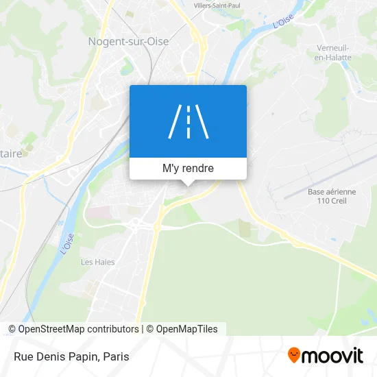 Rue Denis Papin plan