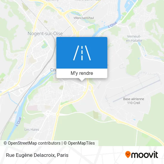Rue Eugène Delacroix plan