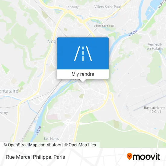 Rue Marcel Philippe plan