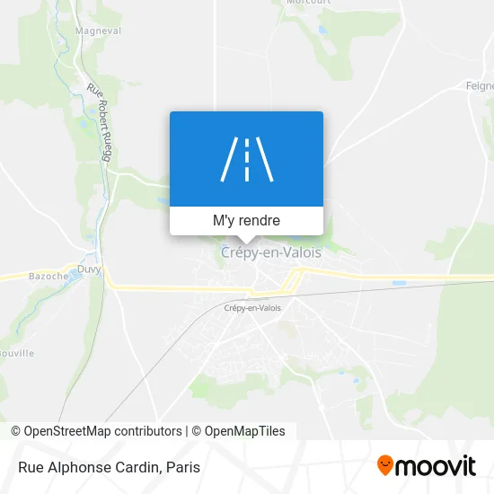 Rue Alphonse Cardin plan