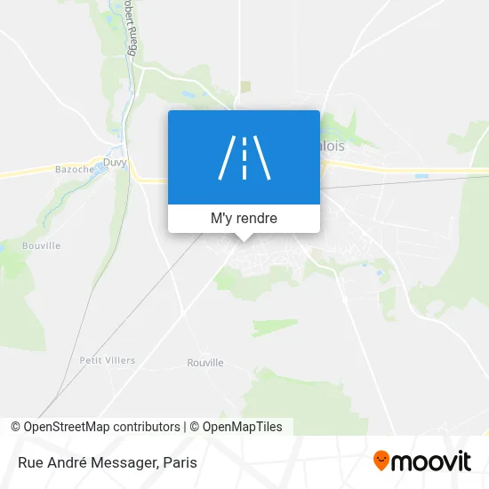 Rue André Messager plan