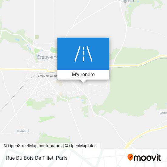 Rue Du Bois De Tillet plan