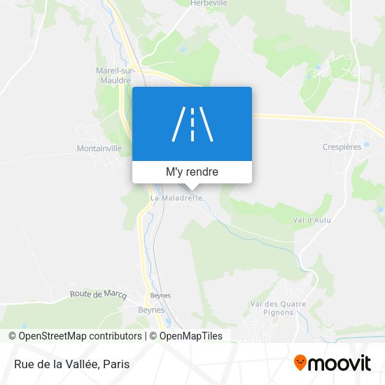 Rue de la Vallée plan