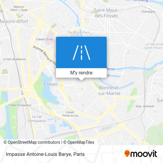 Impasse Antoine-Louis Barye plan