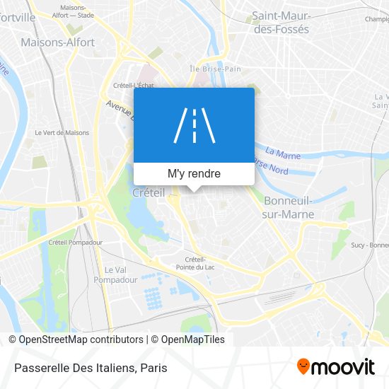 Passerelle Des Italiens plan
