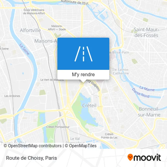 Route de Choisy plan