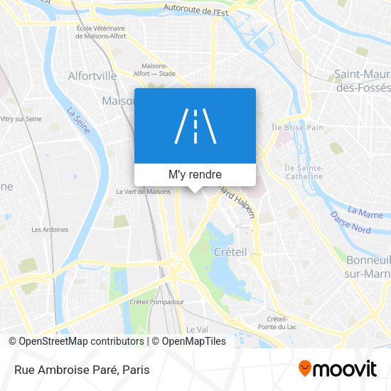 Rue Ambroise Paré plan