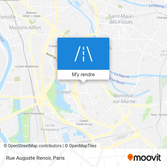 Rue Auguste Renoir plan