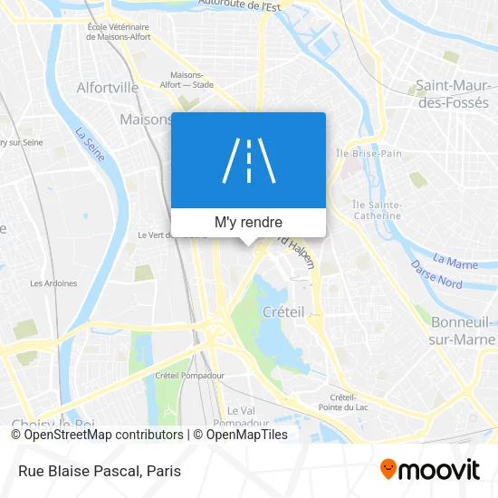 Rue Blaise Pascal plan