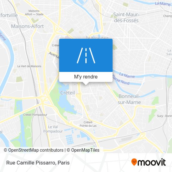 Rue Camille Pissarro plan