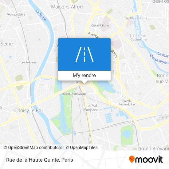 Rue de la Haute Quinte plan