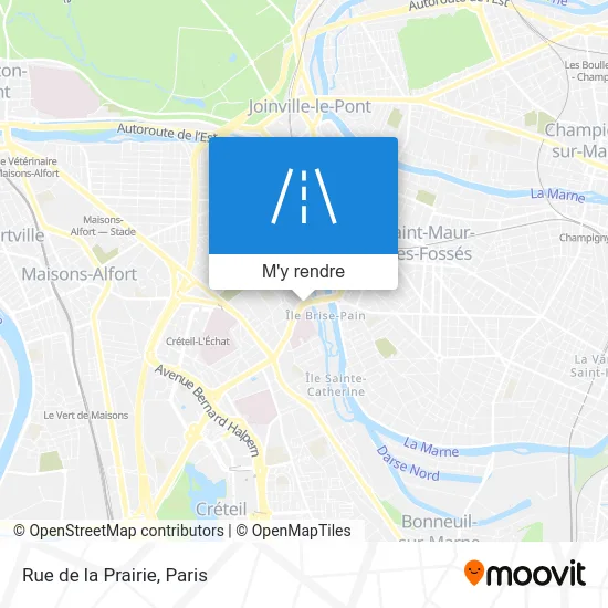 Rue de la Prairie plan