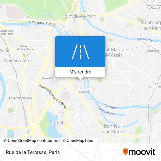 Rue de la Terrasse plan