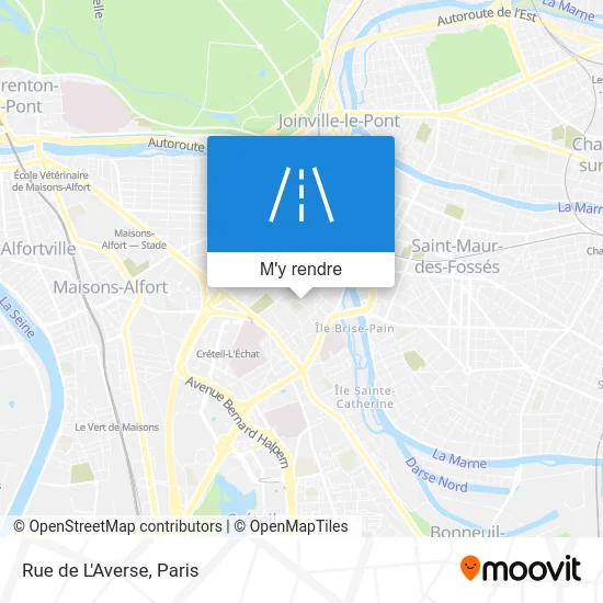 Rue de L'Averse plan