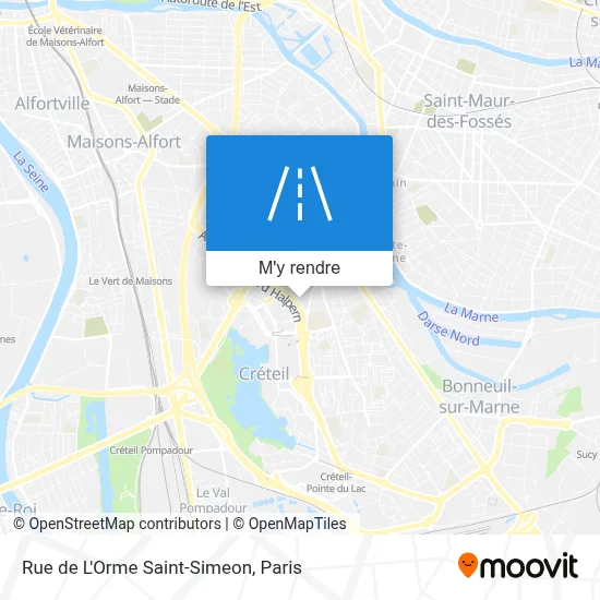 Rue de L'Orme Saint-Simeon plan