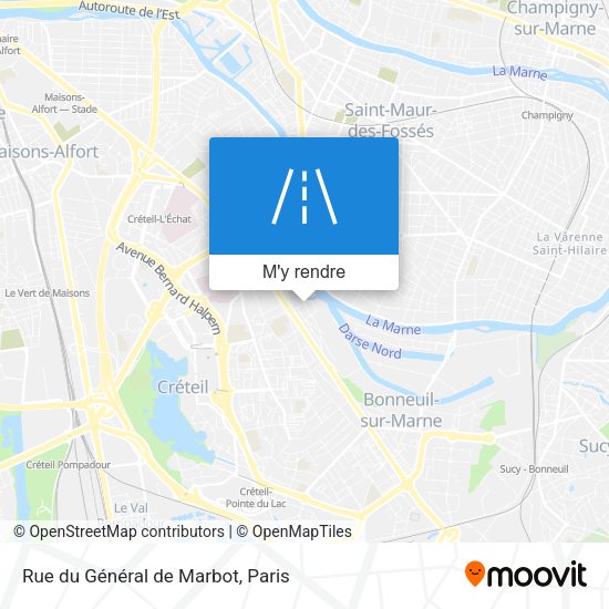 Rue du Général de Marbot plan