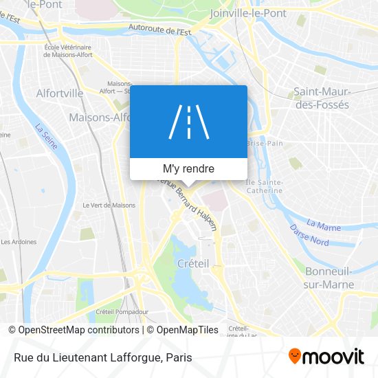 Rue du Lieutenant Lafforgue plan