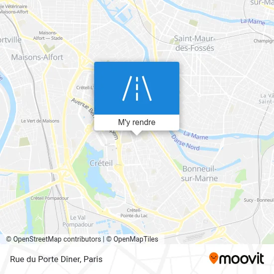Rue du Porte Dîner plan