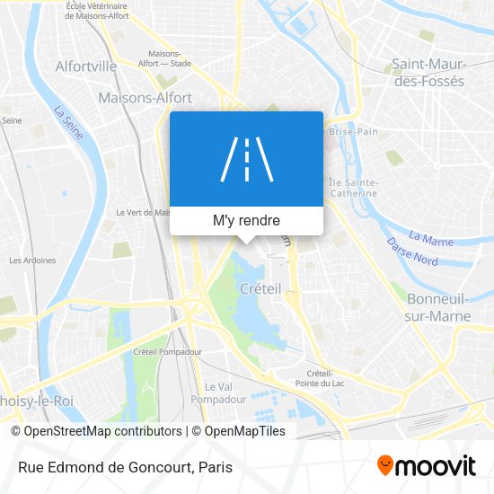 Rue Edmond de Goncourt plan