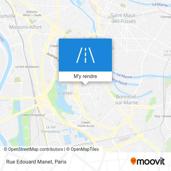 Rue Edouard Manet plan