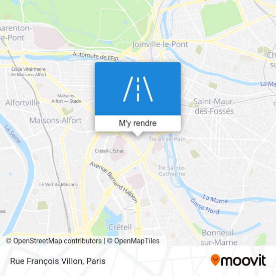 Rue François Villon plan