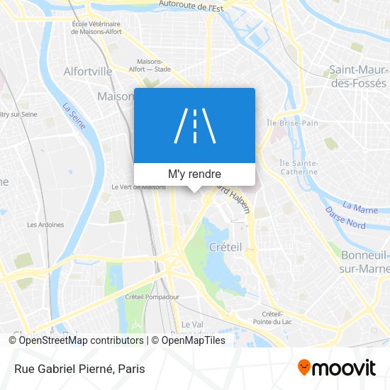 Rue Gabriel Pierné plan