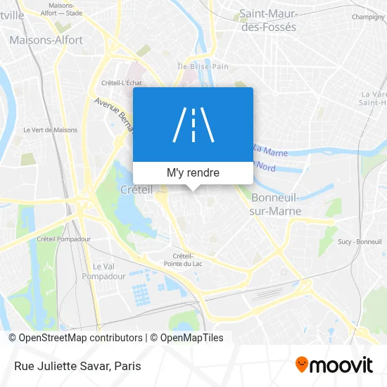 Rue Juliette Savar plan