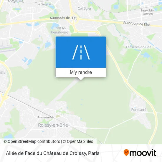 Allée De Face Du Château De Croissy plan