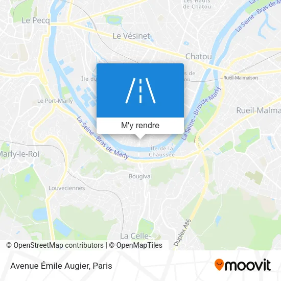 Avenue Émile Augier plan