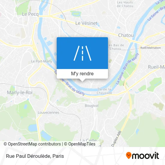 Rue Paul Déroulède plan