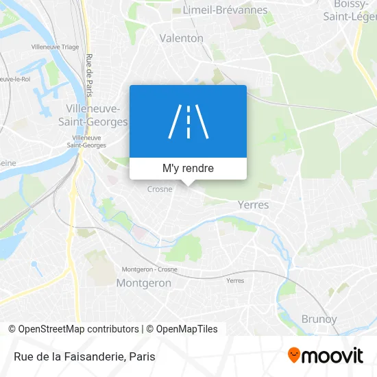 Rue de la Faisanderie plan