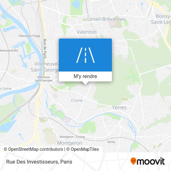 Rue Des Investisseurs plan