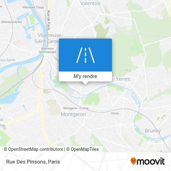 Rue Des Pinsons plan