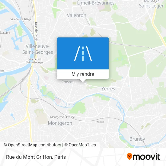 Rue du Mont Griffon plan