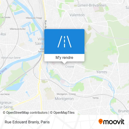 Rue Edouard Branly plan