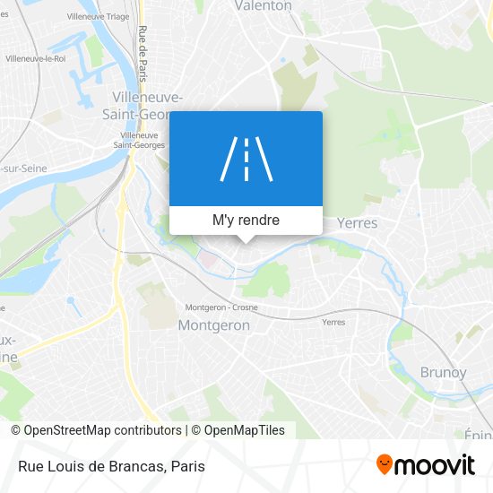 Rue Louis de Brancas plan