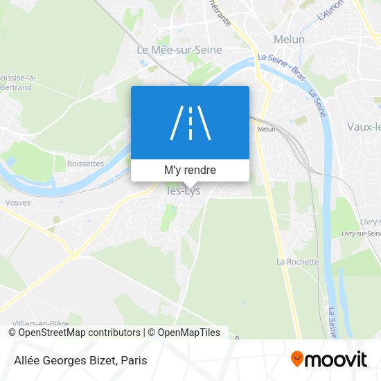 Allée Georges Bizet plan