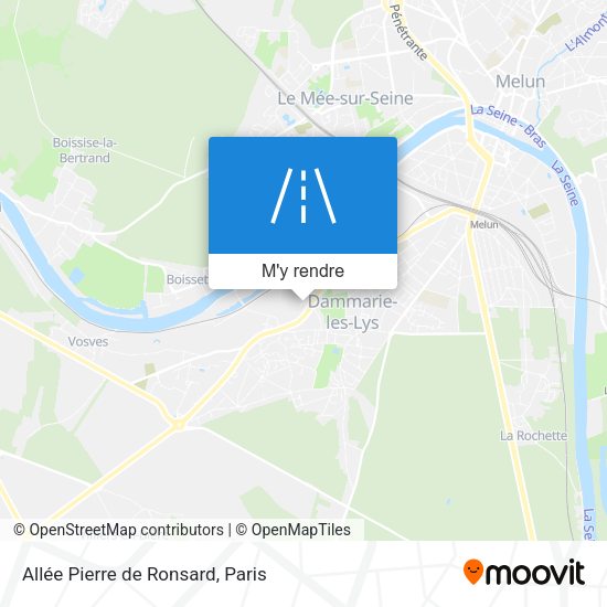 Allée Pierre de Ronsard plan