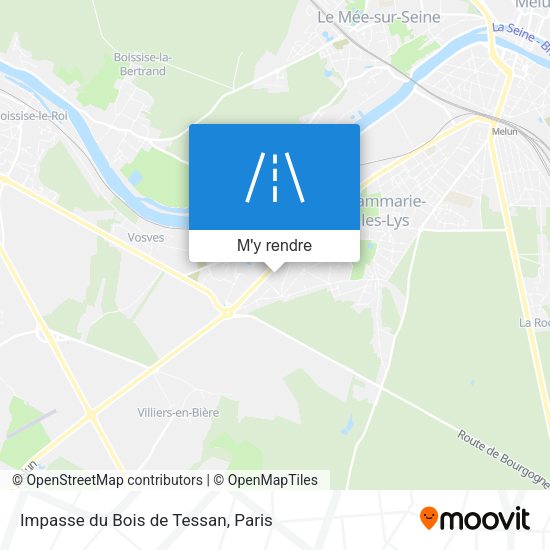 Impasse du Bois de Tessan plan