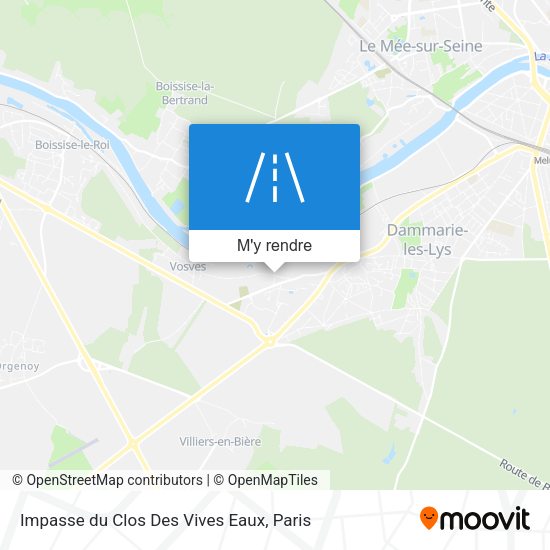 Impasse du Clos Des Vives Eaux plan