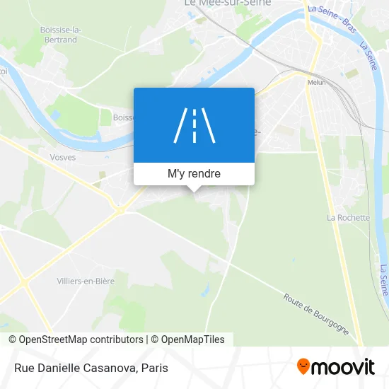 Rue Danielle Casanova plan