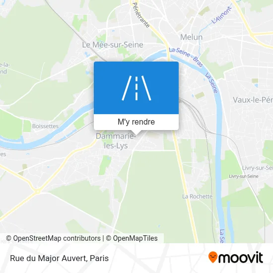 Rue du Major Auvert plan